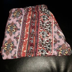 Boho flared soft stretch pants